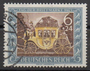 Michel Nr. 828, Tag der Briefmarke gestempelt.